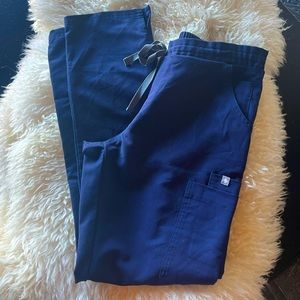 Figs Yola skinny scrub pant navy